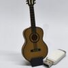 porta púas de guitarra con forma de guitarra